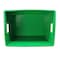 Flipside Corrugated Postal Storage Tote, 18-1/4 in L x 13-1/4 in W x 11-3/5 in H, Green, Plastic, 4 PK 40152 - alternate 2